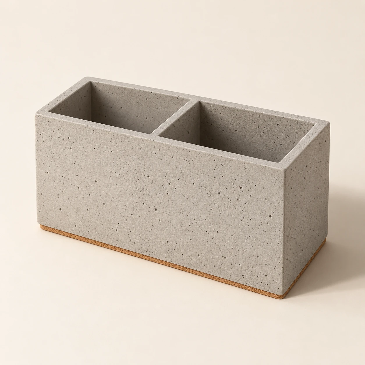 Divide Desk Cup in Concrete